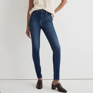 10” High Rise Dark Blue Skinny Jeans